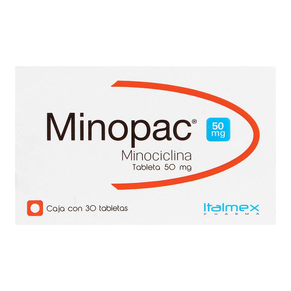 Minopac 50Mg C/30 Tab Minociclina (Italmex)