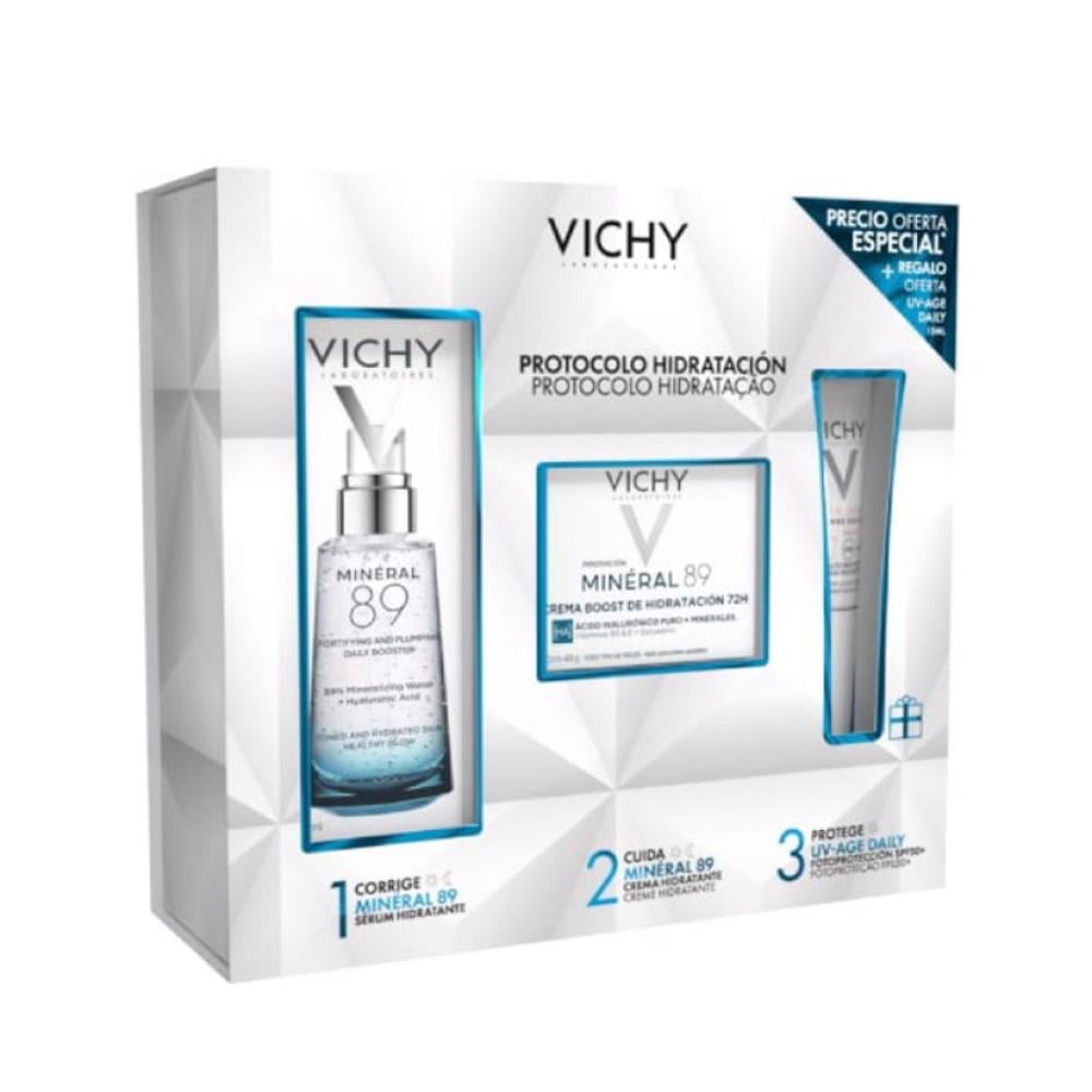 Kit Mineral 89 Crema 50Ml+Mineral 89 10Ml+Capital Solei Uv Age Daily