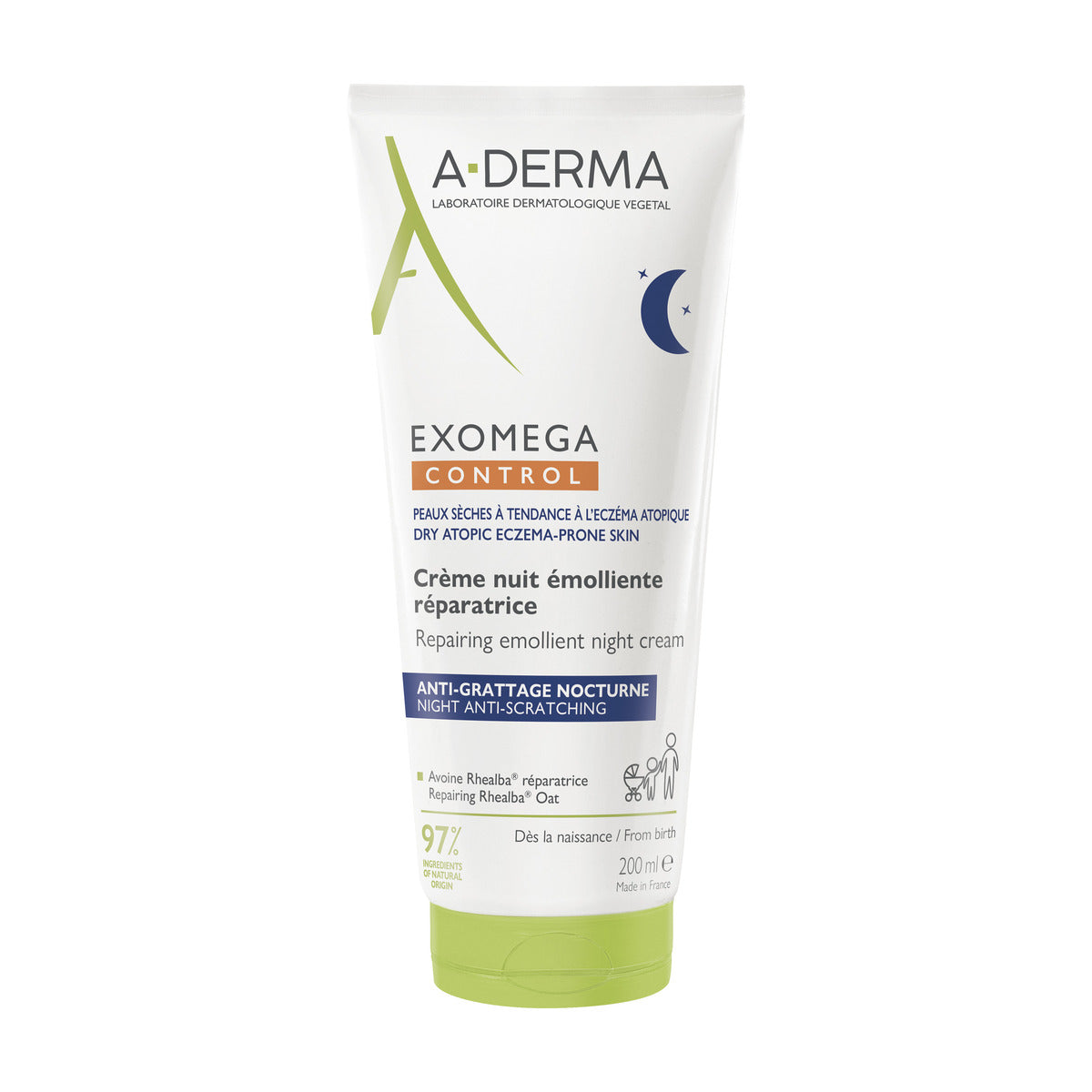 Exomega Control Crema De Noche 200Ml A-Derma