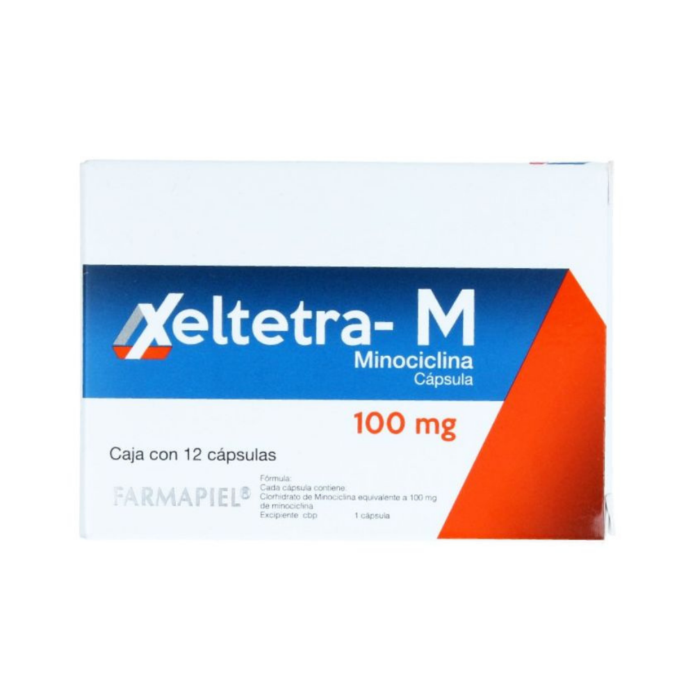 Xeltetra - M 100Mg C/12 Caps Minociclina Farmapiel