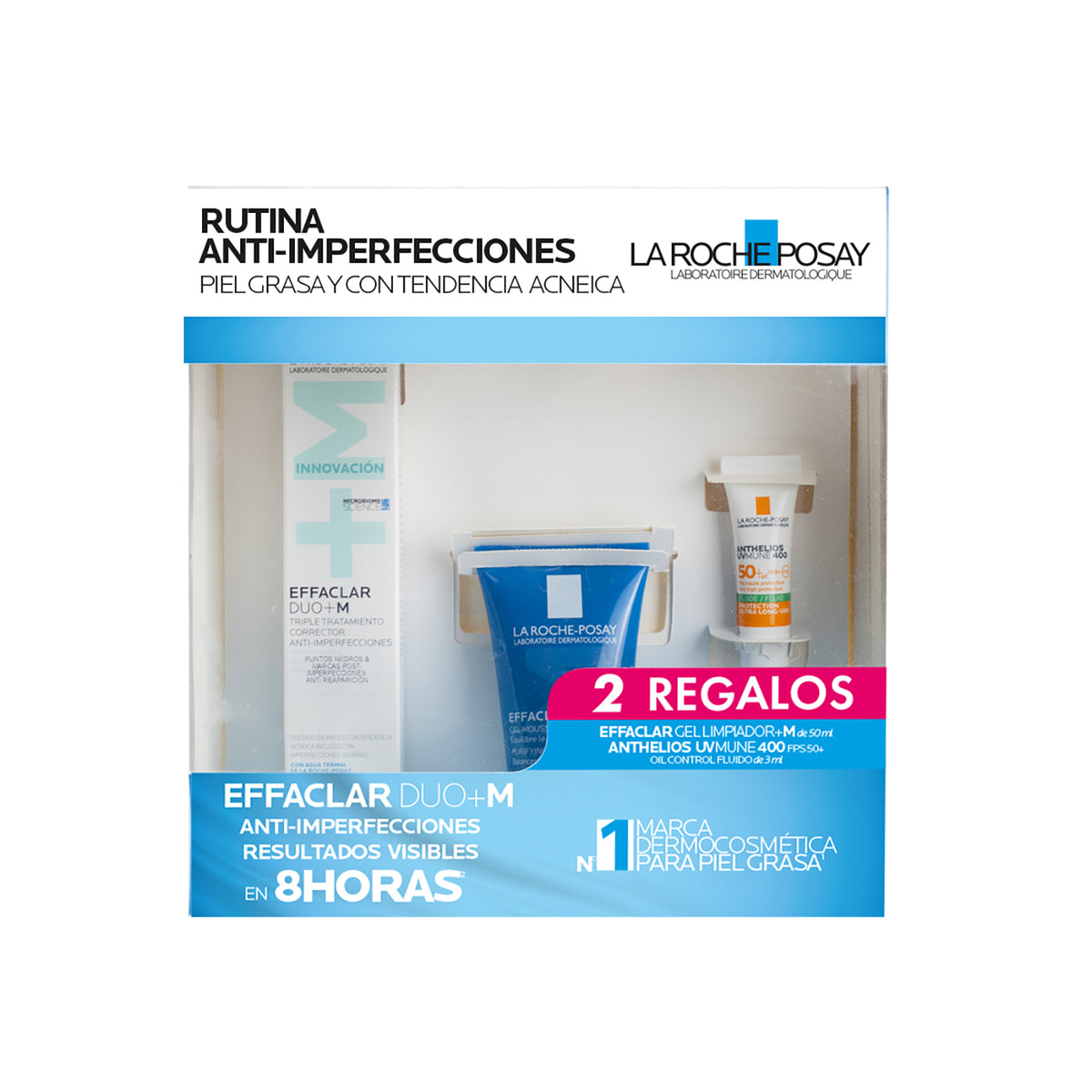 Kit Effaclar Duo + M 40 ml + Effaclar Gel 50 ml + Anthelios Oil Control Fluido 3 ml