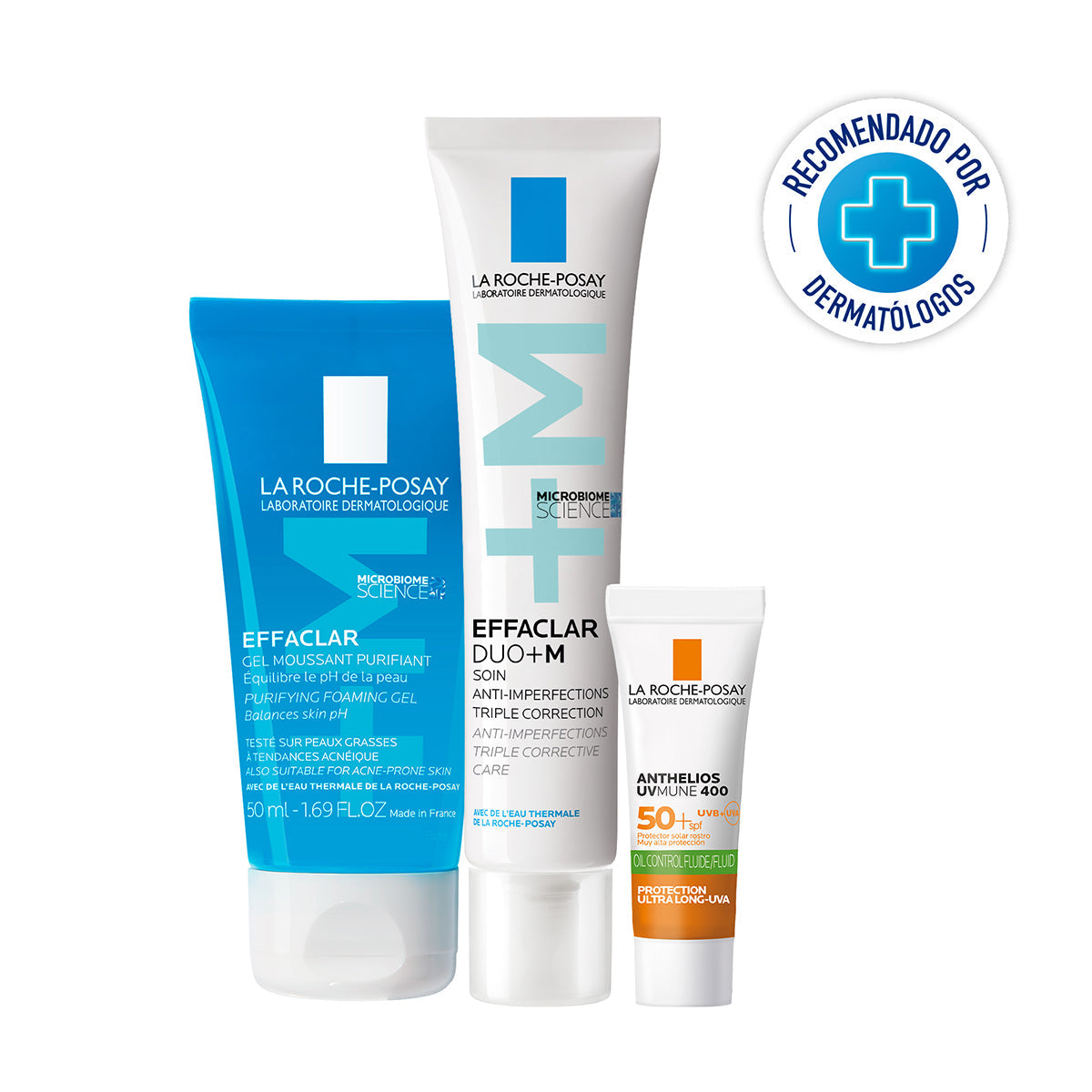 Kit Effaclar Duo + M 40 ml + Effaclar Gel 50 ml + Anthelios Oil Control Fluido 3 ml