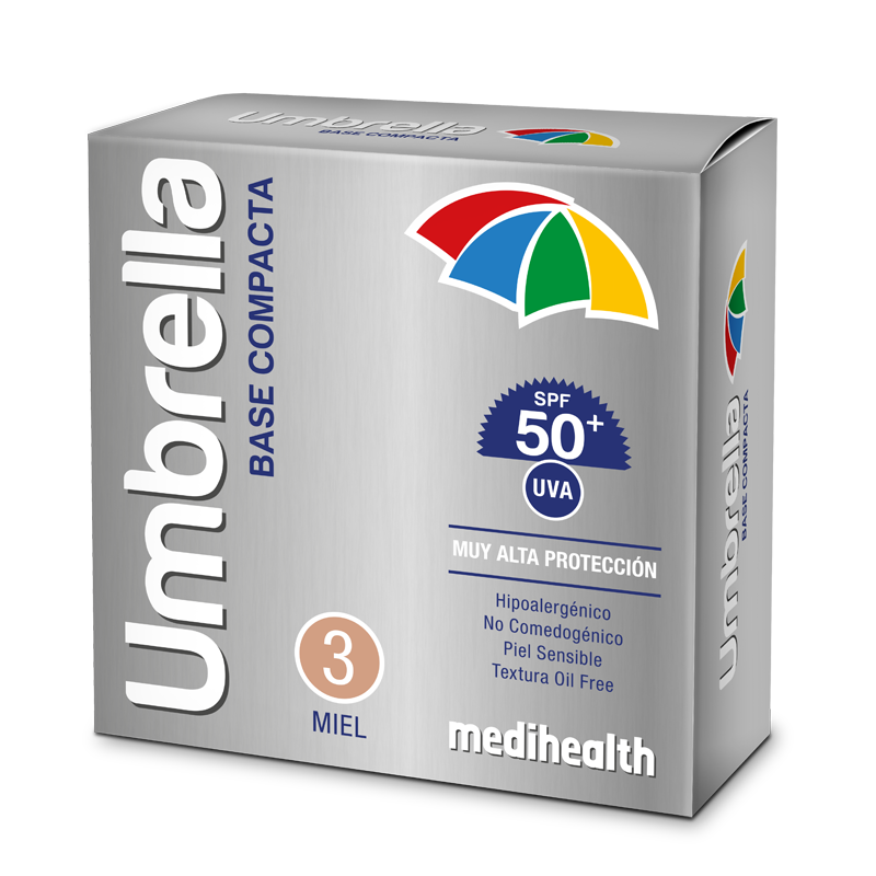 Umbrella Compacto SPF 50+ 11 Gr Miel (Medihealth)