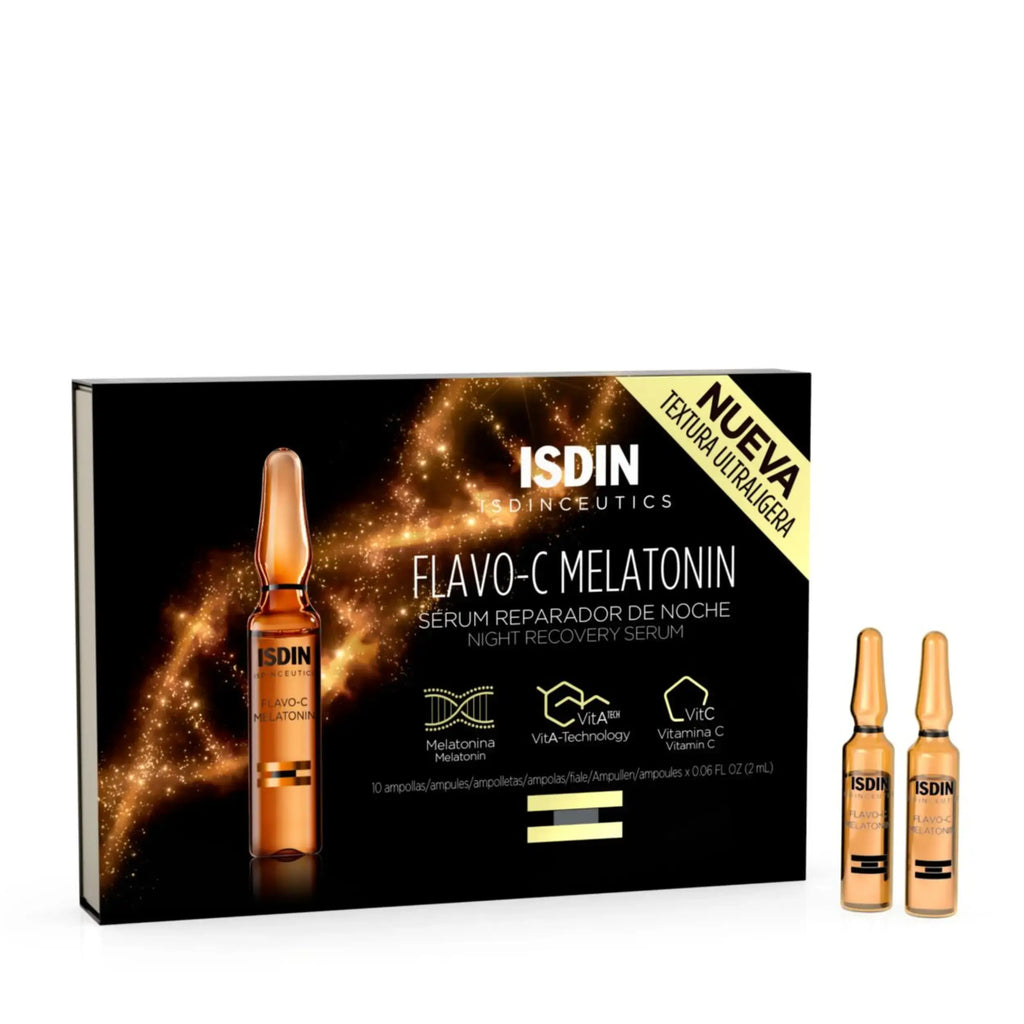 Isdinceutics Flavo-C Melatonina Noche Ampolletas 10x2 Ml