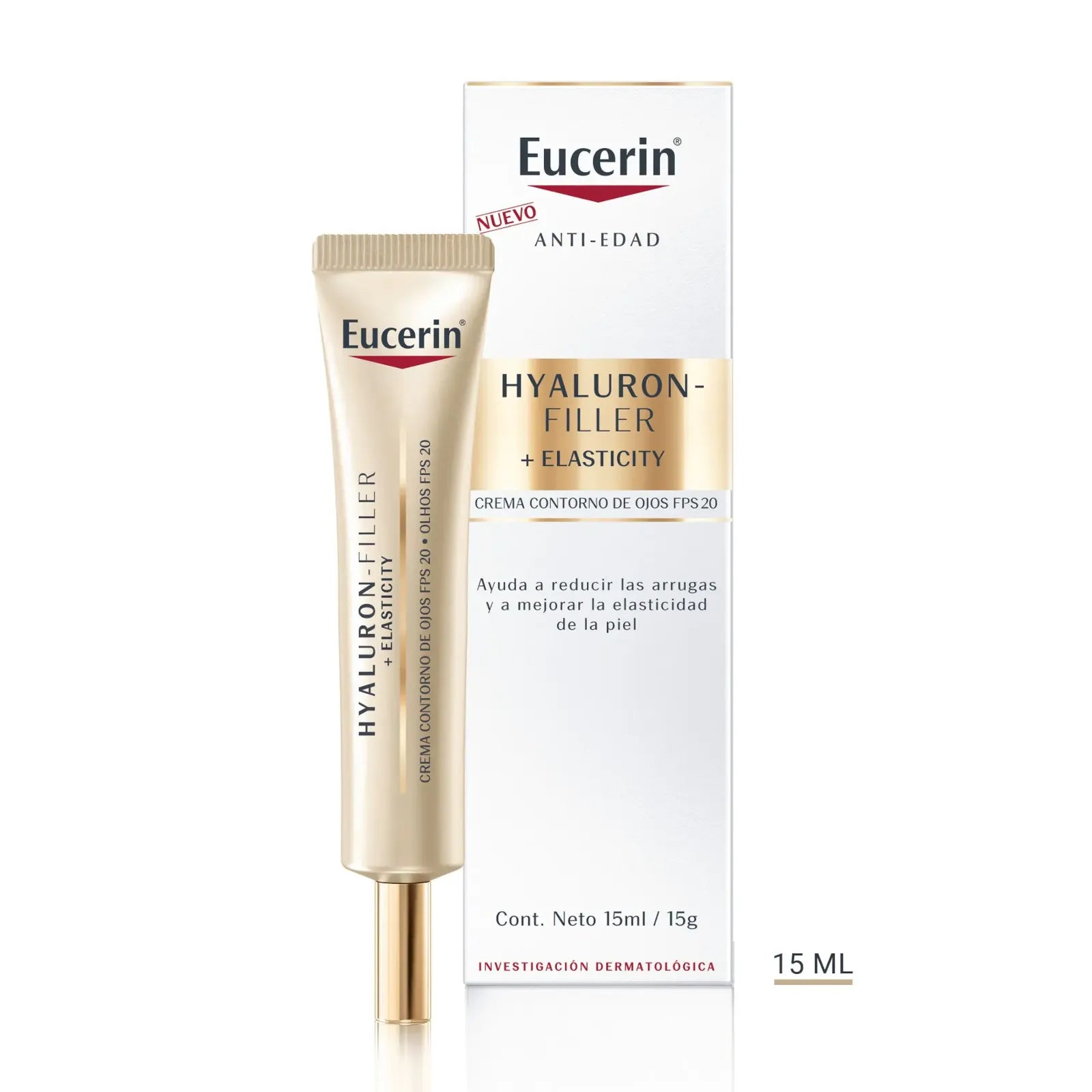 Eucerin Hyaluron Filler + Elasticity Contorno de Ojos 15 Ml