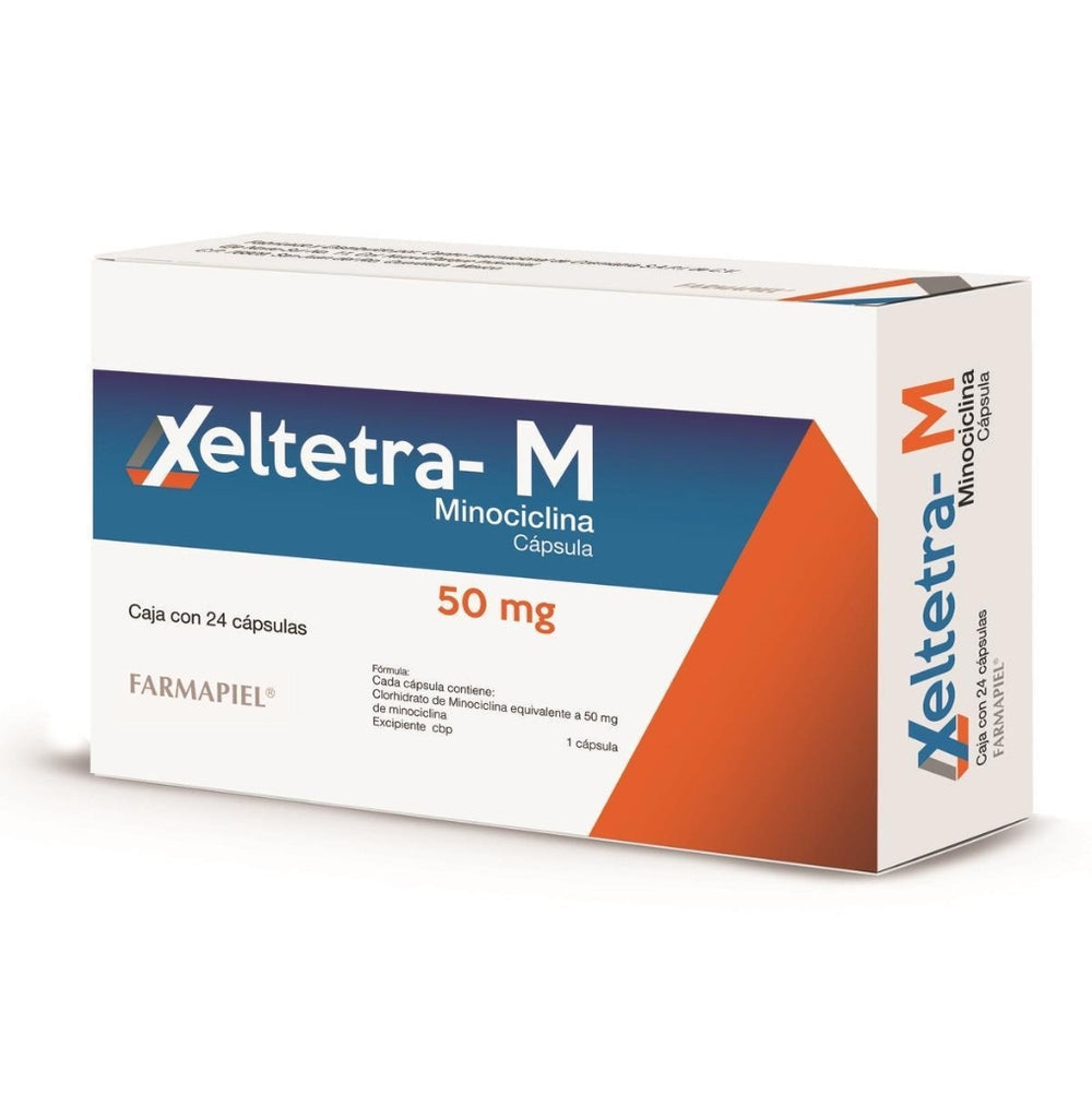 Xeltetra - M 50Mg C/24 Caps Minociclina Farmapiel