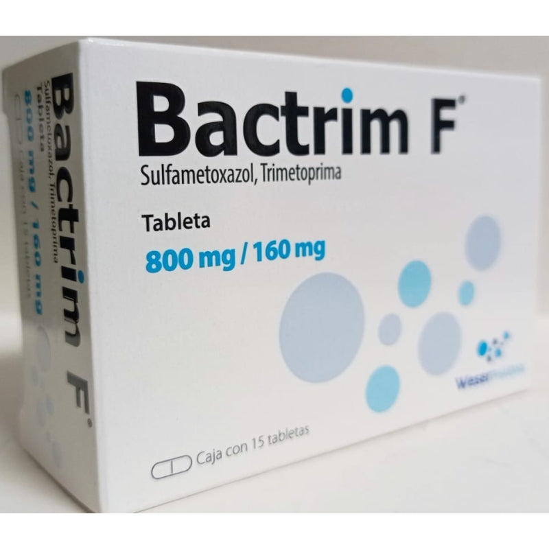 Bactrim F 800/160Mg C/15Tab Sulfametoxazol/Trimetoprima Weser Phar
