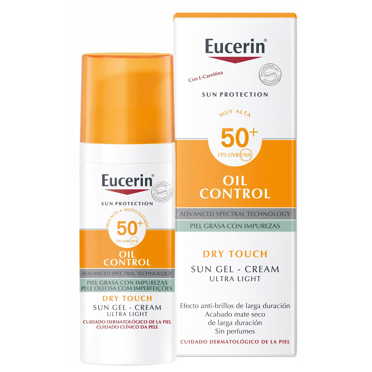 Eucerin FPS50+ Oil Control Sun Gel-Cream T/S 50 Ml
