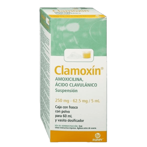 Amoxicilina/Acido Clavulanico 250Mg Susp 60Ml Clamoxin (Maver)