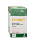 Amoxicilina/Acido Clavulanico 500/125mg C/12 Tab Clamoxin (Maver)