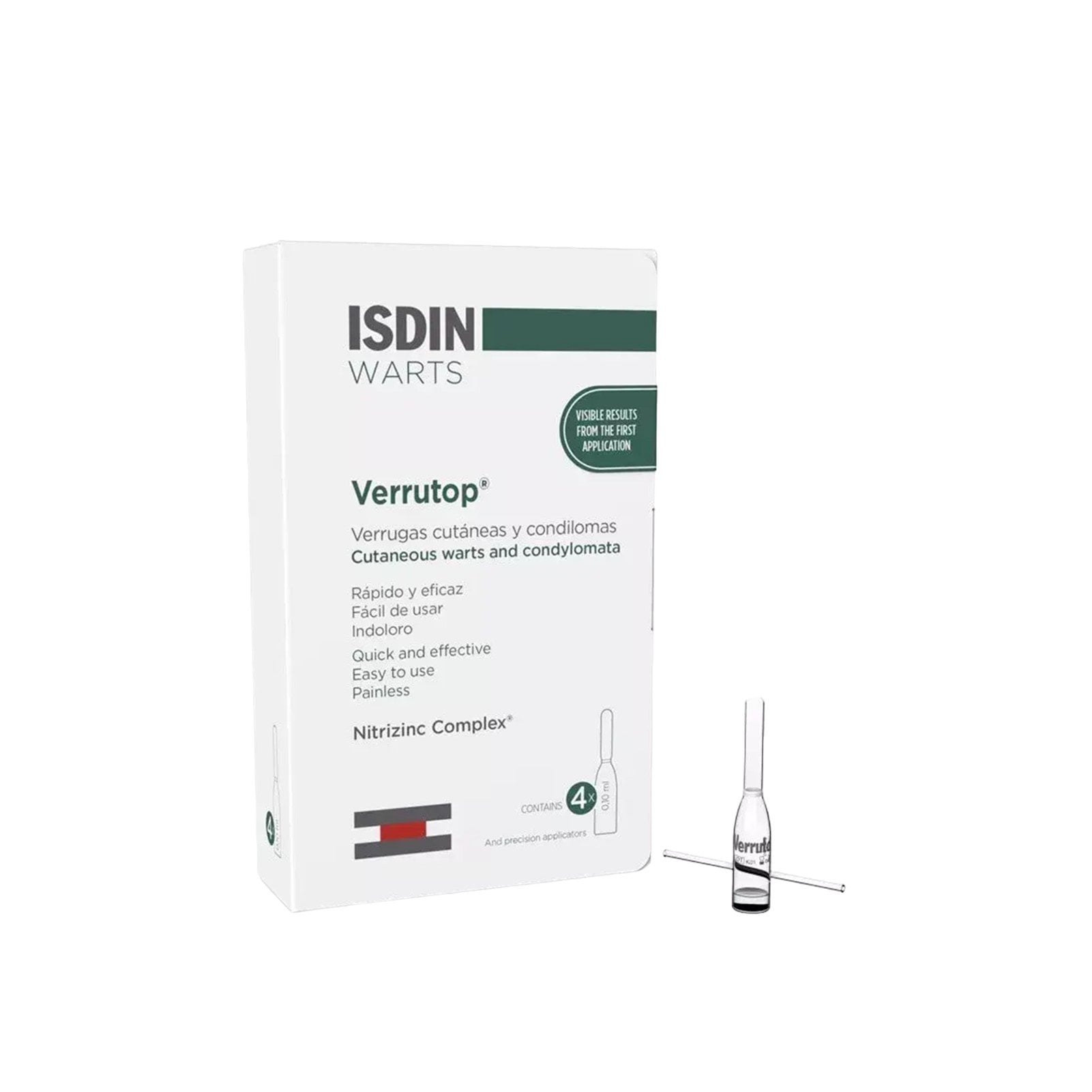 Isdin Verrutop Ampolletas 4x0.10Ml