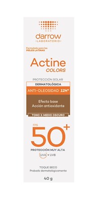 Darrow Actine Solar Colors Tono 3 Medio Obscuro FPS50+ 40GR(Pierre Fabre)