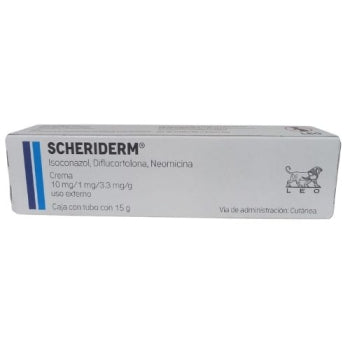 Scheriderm 15Gr Crema Isoconazol/Diflucortoolona/Neomicina (Leo)